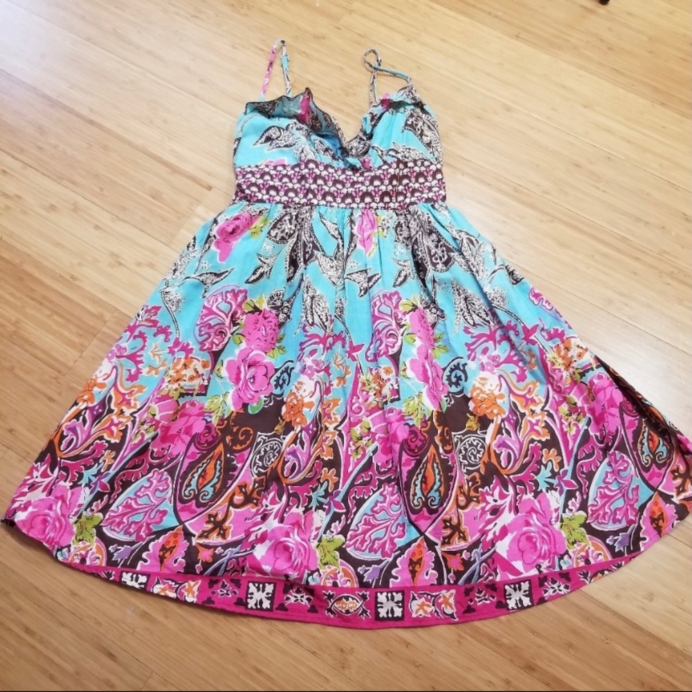 Fire Los Angeles Sun Dress Sz Medium Straps Adjust